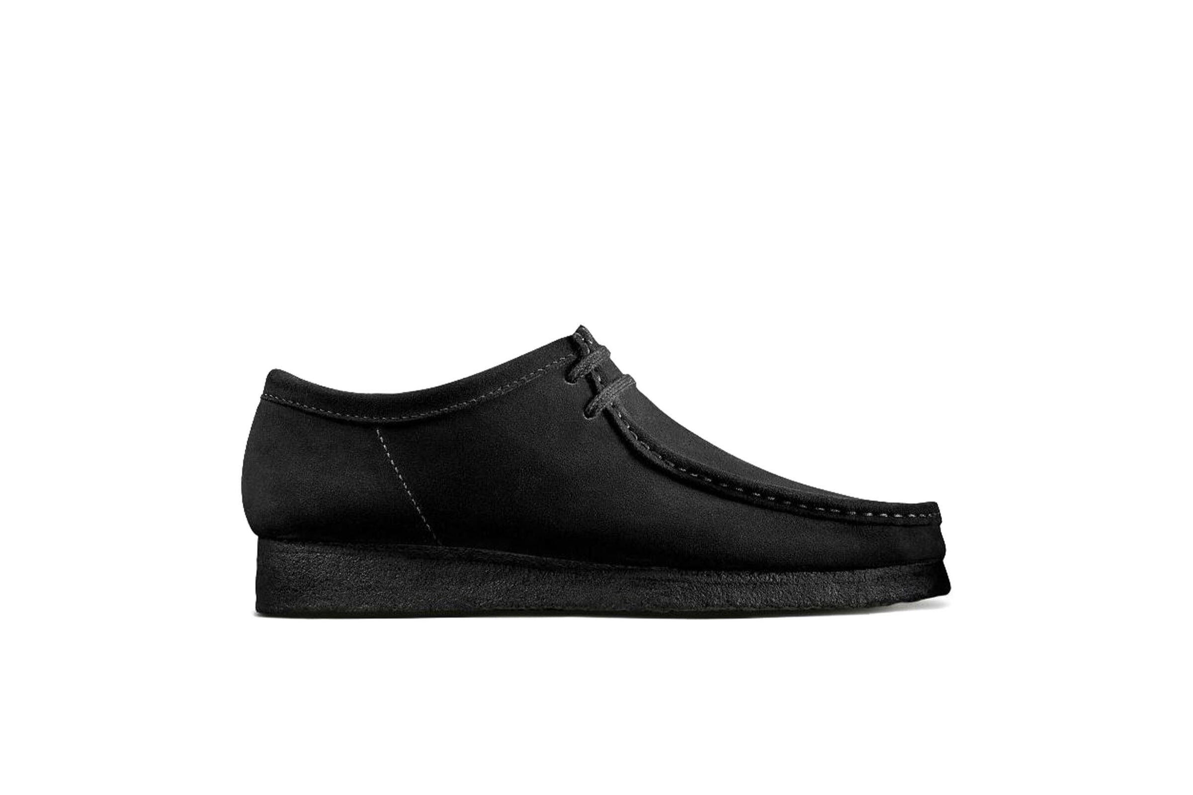 Black suede wallabees online